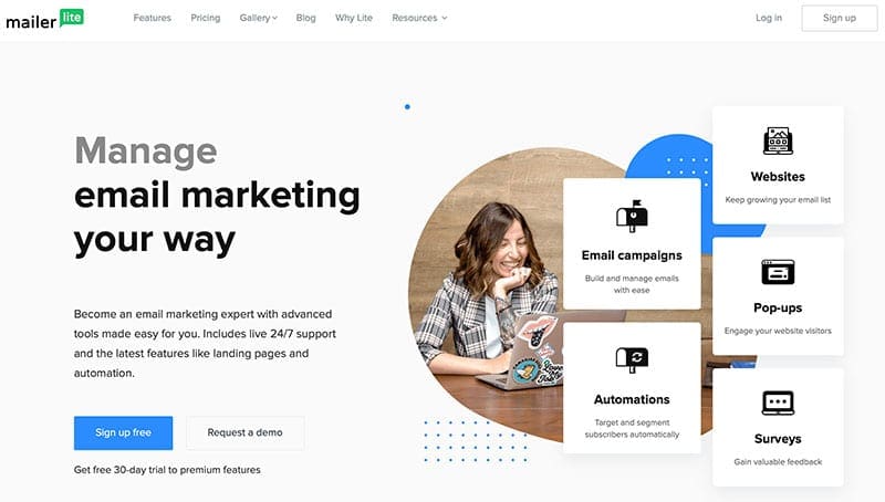email marketing platform Mailerlite